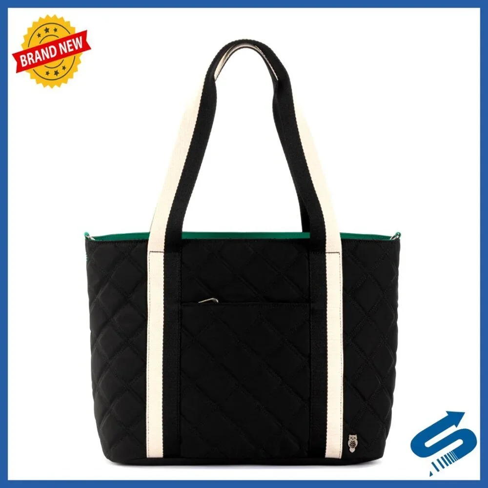 Large Tote Bag with Zipper Closure, Dual Shoulder Straps for Everyday Travel